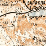 Sebastopol environs map, 1905