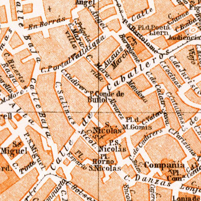 Valencia city map, 1929