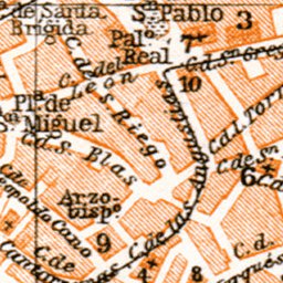 Valladolid city map, 1929