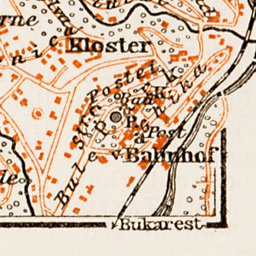 Sinaia town plan, 1914