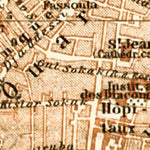 Smyrna (إزمير, İzmir, Smyrne) city map, 1905