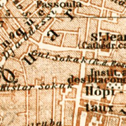 Smyrna (إزمير, İzmir, Smyrne) city map, 1905