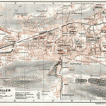St. Gallen city map, 1909