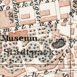 St. Gallen city map, 1909