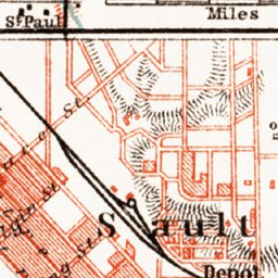 St. Mary´s River map, 1909