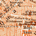 Smyrna (إزمير, İzmir, Smyrne) city map, 1914