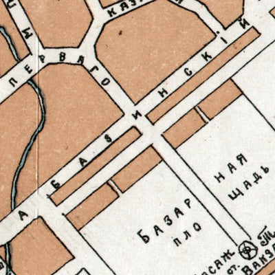 Tuapse (Туапсе) city map, 1914
