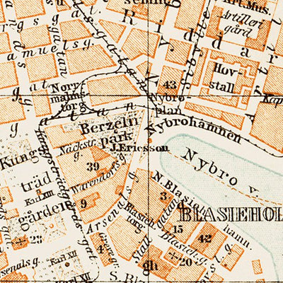 Stockholm city map, 1929