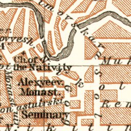 Tomsk (Томскъ) city map, 1914
