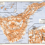 Tenerife and the Canary Islands map, 1911