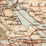 Stockholm nearer environs map, 1899