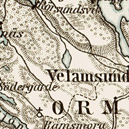 Stockholm nearer environs map, eastern part, 1929