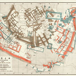 Troy (Troja, Ilion, Τροία, Ἴλιον), ancient site map after Wilhelm Dörpfeld, 1914