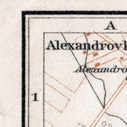 Tsarskoe Selo (Царское Село, nowadays Pushkin) town plan (in English), 1914
