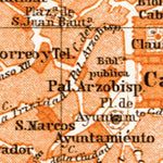 Toledo, city map. Environs of Toledo map, 1899