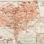 Tunis (تونس) city map, 1913