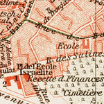 Tunis (تونس) city map, 1913