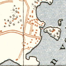 Vyborg (Выборгъ, Viipuri, Wiborg) city map, 1914