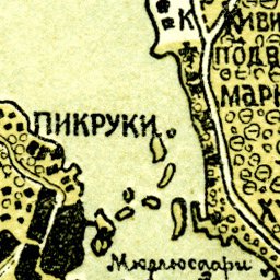 Vyborg (Выборгъ, Viipuri, Wiborg) and nearer environs map, 1889