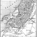 Visby (Wisby) city map, 1910