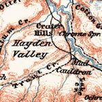 Map of the Yellowstone National Park, 1909