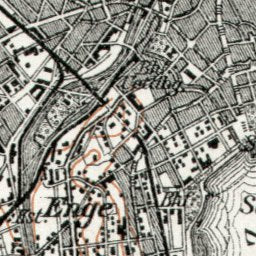 Zürich environs map, 1909
