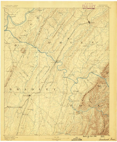 Cleveland, TN (1886, 125000-Scale) Preview 1