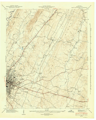 East Cleveland, TN (1943, 24000-Scale) Preview 1