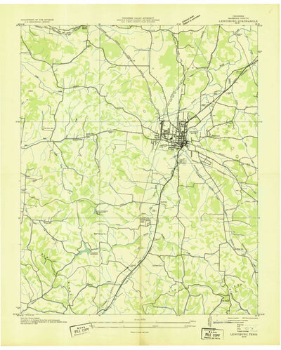 Lewisburg, TN (1936, 24000-Scale) Preview 1