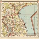 Estonian Road Map, Plate 20: Mustvee. 1938