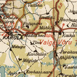 Estonian Road Map, Plate 18: Antsla. 1938