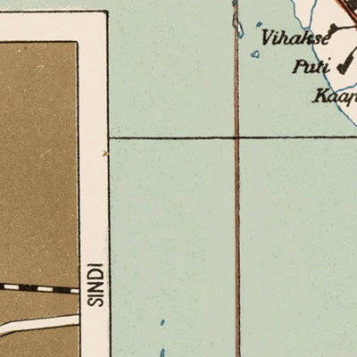 Estonian Road Map, Plate 8: Pärnu. 1938