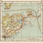 Estonian Road Map, Plate 4: Eastern Saaremaa. 1938