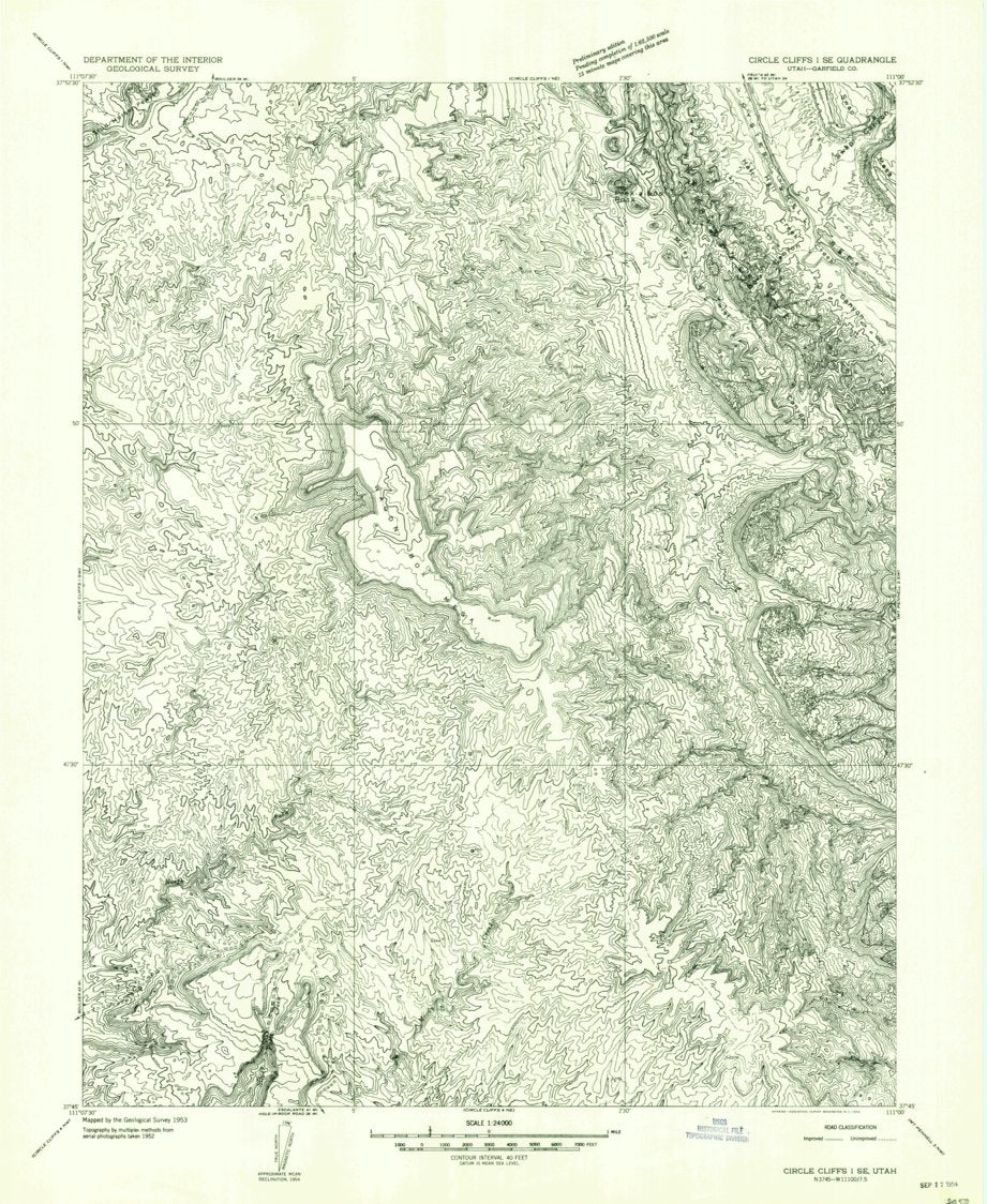 Wagon Box Mesa, UT (1953, 24000-Scale) Map by United States Geological ...