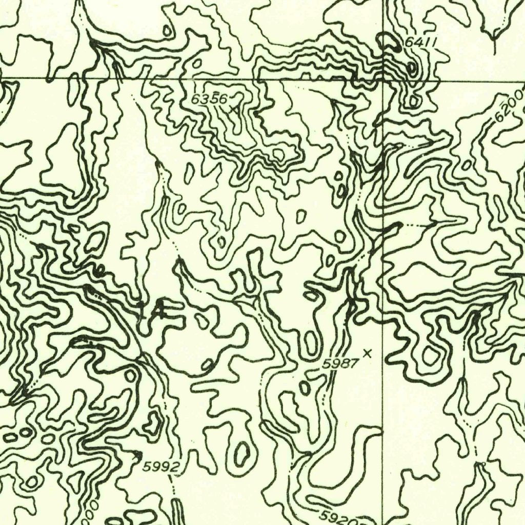 Short Canyon, UT (1953, 24000-Scale) Map by United States Geological ...