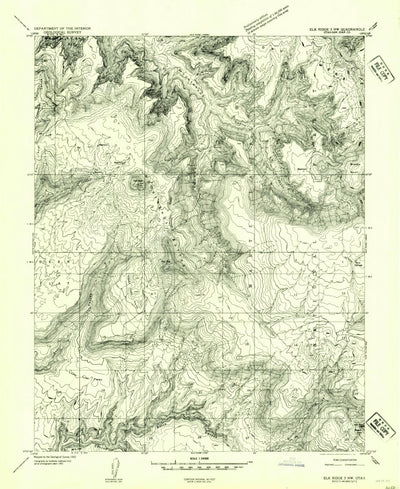 Woodenshoe Buttes, UT (1954, 24000-Scale) Preview 1