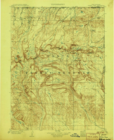 Gilbert Peak, UT-WY (1906, 125000-Scale) Preview 1