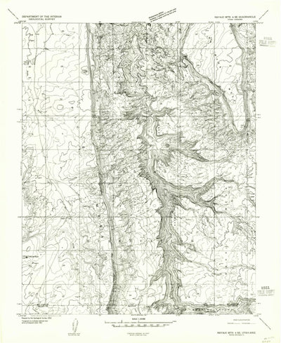 No Mans Mesa South, UT-AZ (1952, 24000-Scale) Preview 1