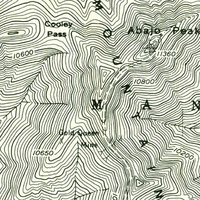Abajo Peak, UT (1958, 24000-Scale) Preview 3