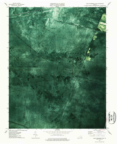 Lake Drummond NW, VA (1977, 24000-Scale) Preview 1