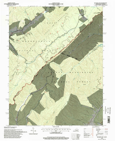 Rucker Gap, VA-WV (1995, 24000-Scale) Preview 1