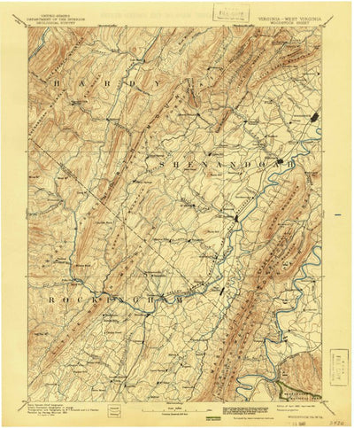 Woodstock, VA-WV (1892, 125000-Scale) Preview 1