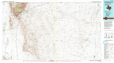 Guadalupe Peak, TX-NM (1993, 100000-Scale) Preview 1