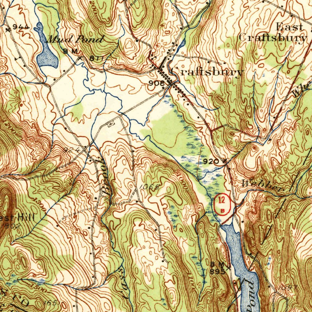 Hardwick, VT (1928, 62500Scale) Map by United States Geological Survey