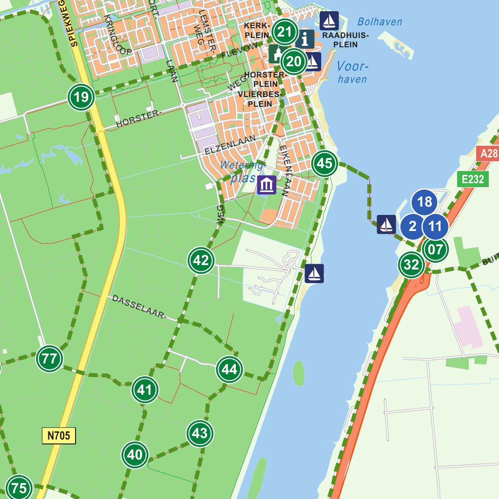 camping ostsee maps Ermelo en Putten Map by 12 Provincien