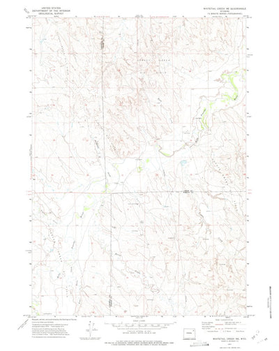 Whitetail Creek NE, WY (1971, 24000-Scale) Preview 1