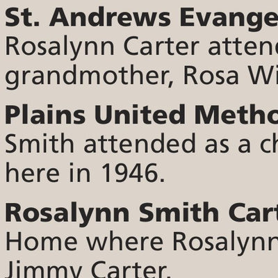 Jimmy Carter National Historic Site – Walking Map