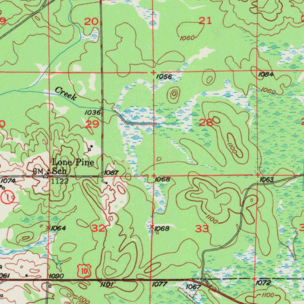 Fairchild, WI (1948, 62500Scale) Map by United States Geological