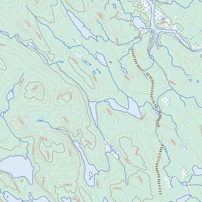 Lac Goullay, NL (012M14 Toporama)