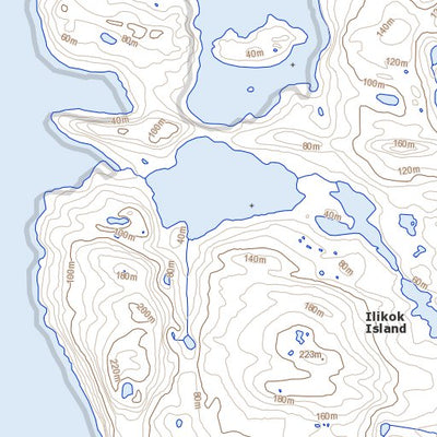 Ilikok Island, NU (016E06 Toporama)